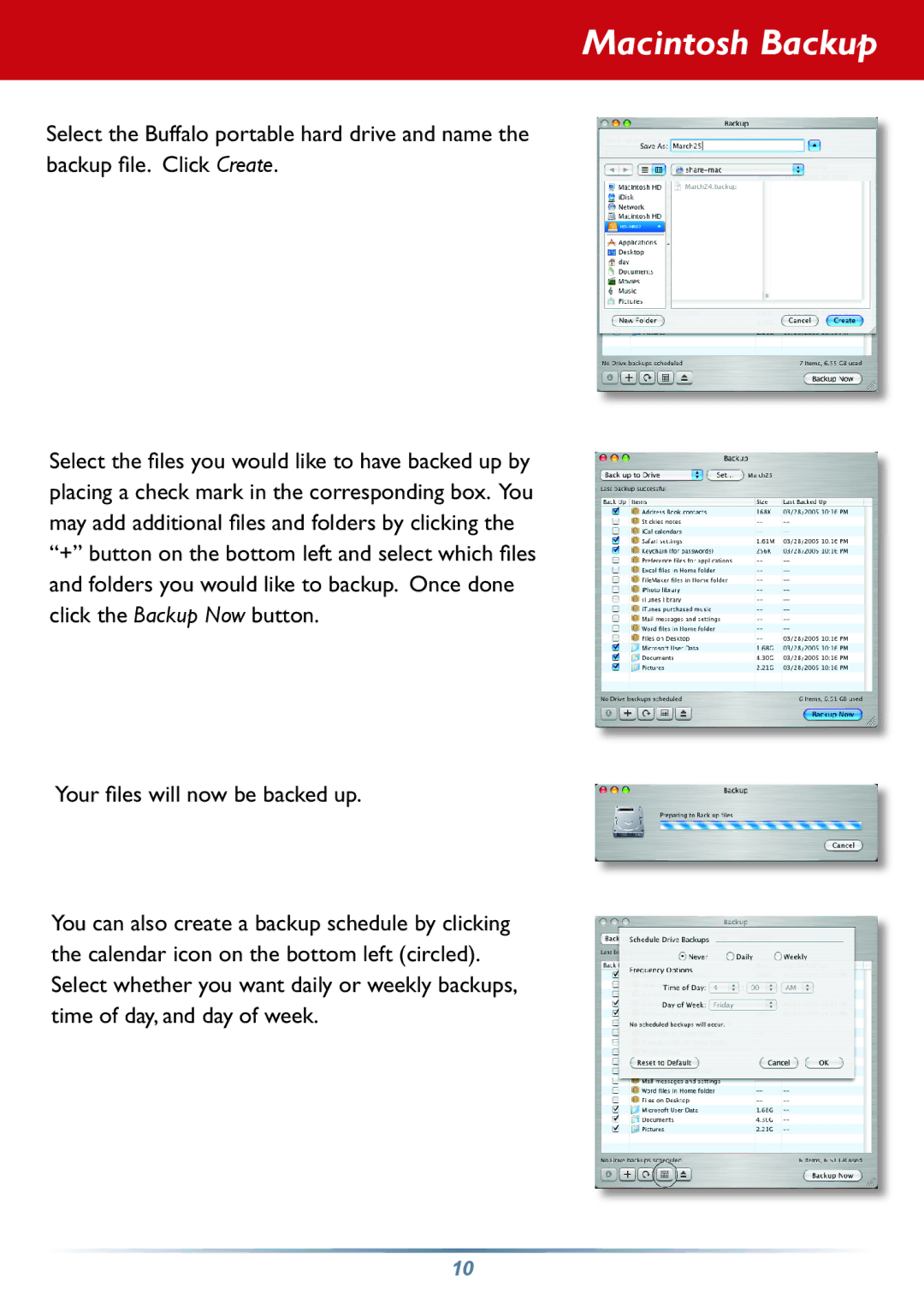 Buffalo Technology HD-PHSxxU2-UC setup guide Your files will now be backed up 