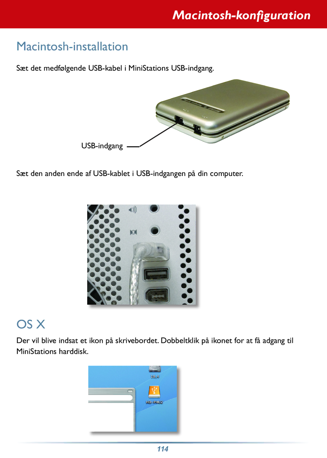 Buffalo Technology HD-PHSxxU2-UC setup guide Macintosh-konfiguration, Macintosh-installation 