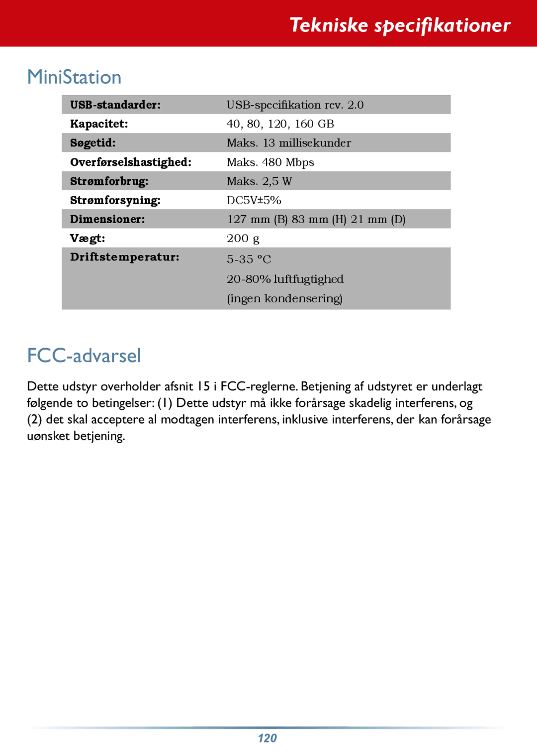 Buffalo Technology HD-PHSxxU2-UC setup guide Tekniske specifikationer 