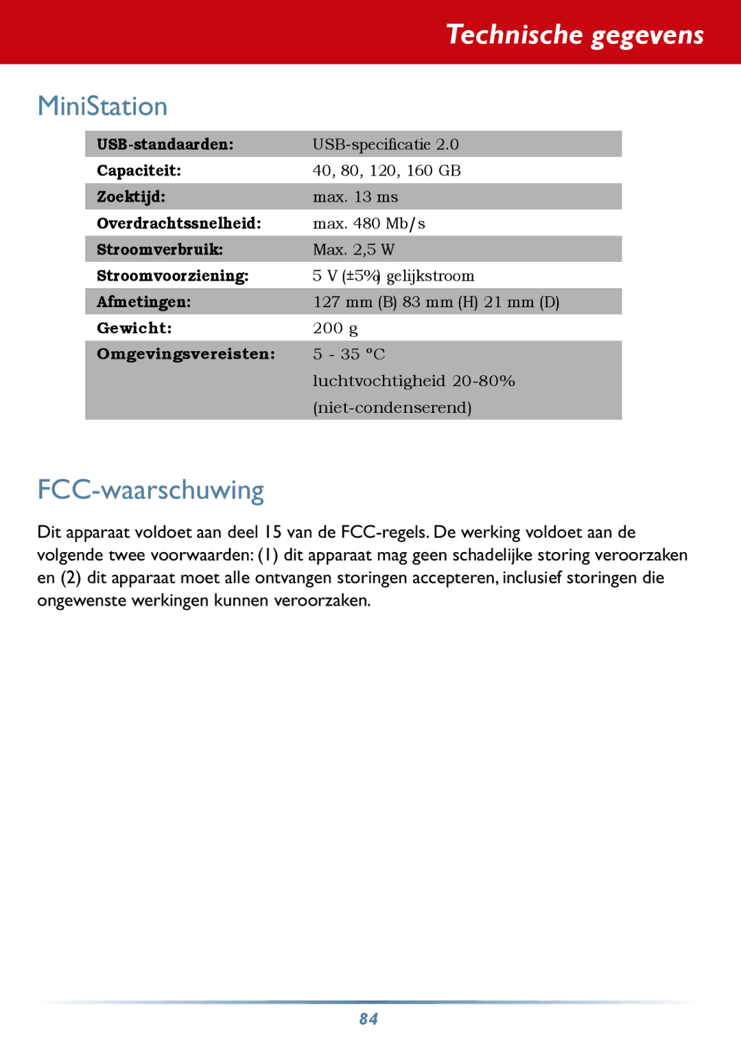 Buffalo Technology HD-PHSxxU2-UC setup guide MiniStation, FCC-waarschuwing 