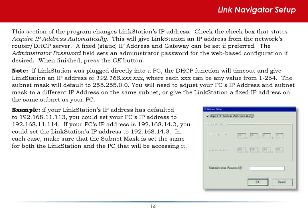 Buffalo Technology HS-DGL Series user manual Link Navigator Setup 