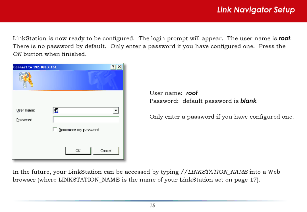 Buffalo Technology HS-DGL manual Link Navigator Setup 