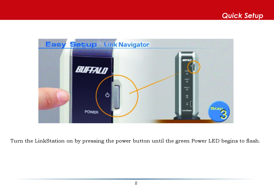 Buffalo Technology HS-DGL manual Quick Setup 