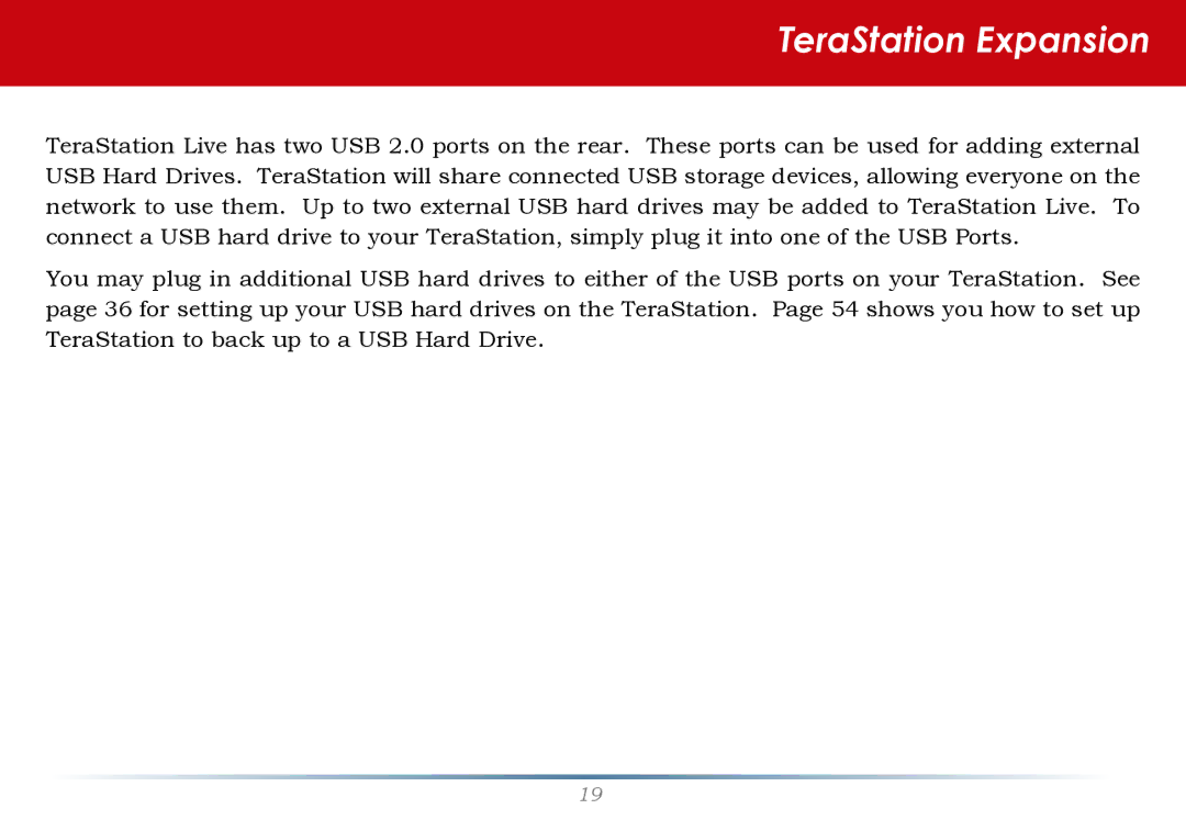 Buffalo Technology HS-DH-TGL/R5 user manual TeraStation Expansion 