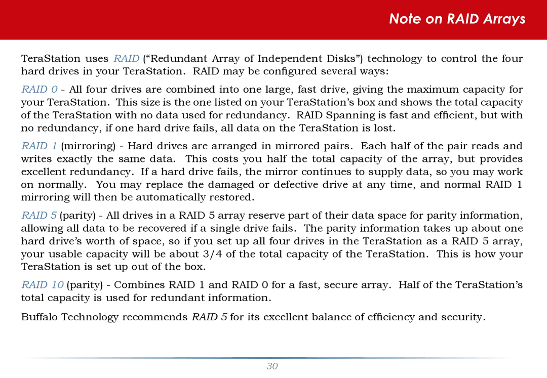 Buffalo Technology HS-DH-TGL/R5 user manual 