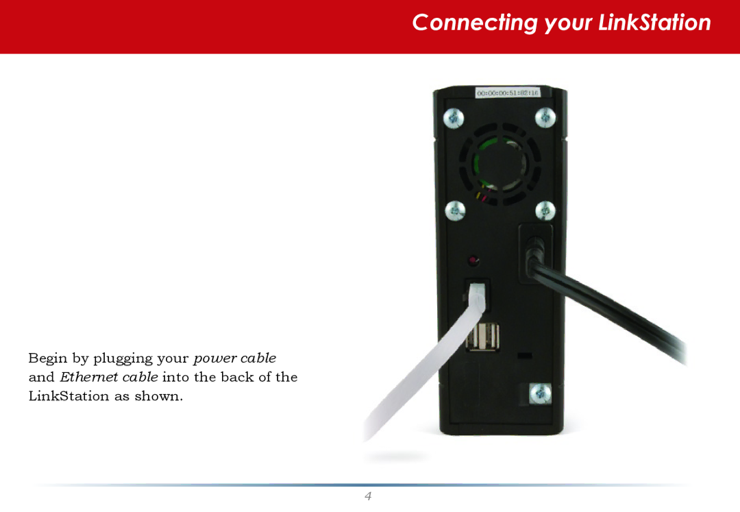 Buffalo Technology LinkStation Pro Shared Network Storage manual Connecting your LinkStation 