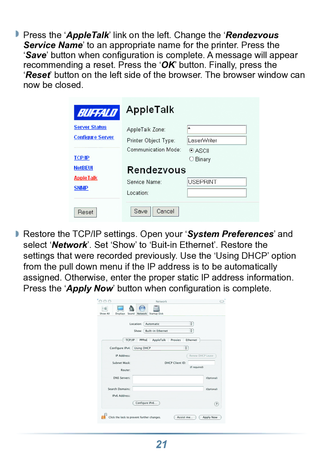 Buffalo Technology LPV2-USB-TX1 user manual 