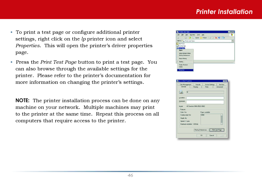 Buffalo Technology LS-WTGL/R1 manual Printer Installation 