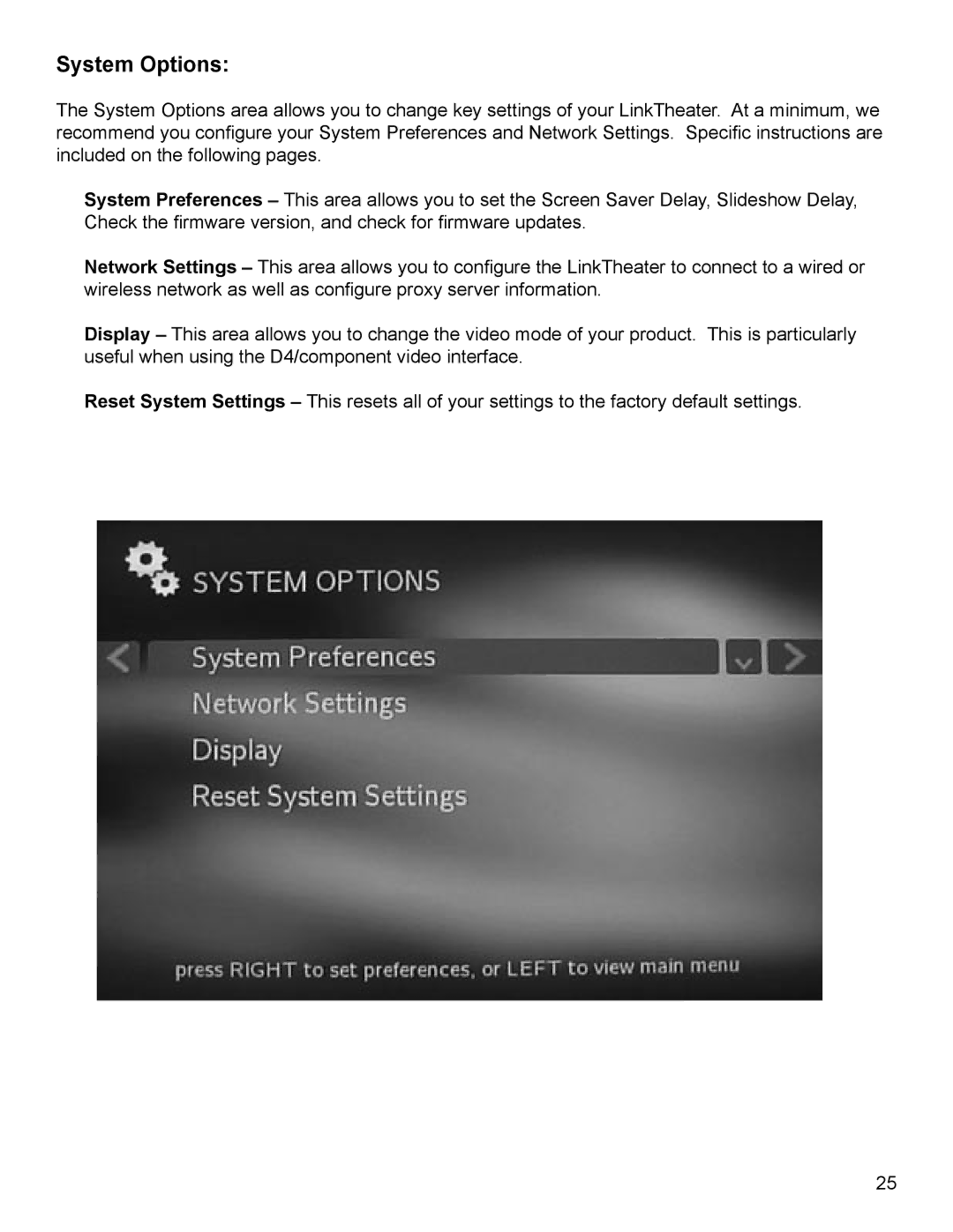 Buffalo Technology P4LWAG manual System Options 