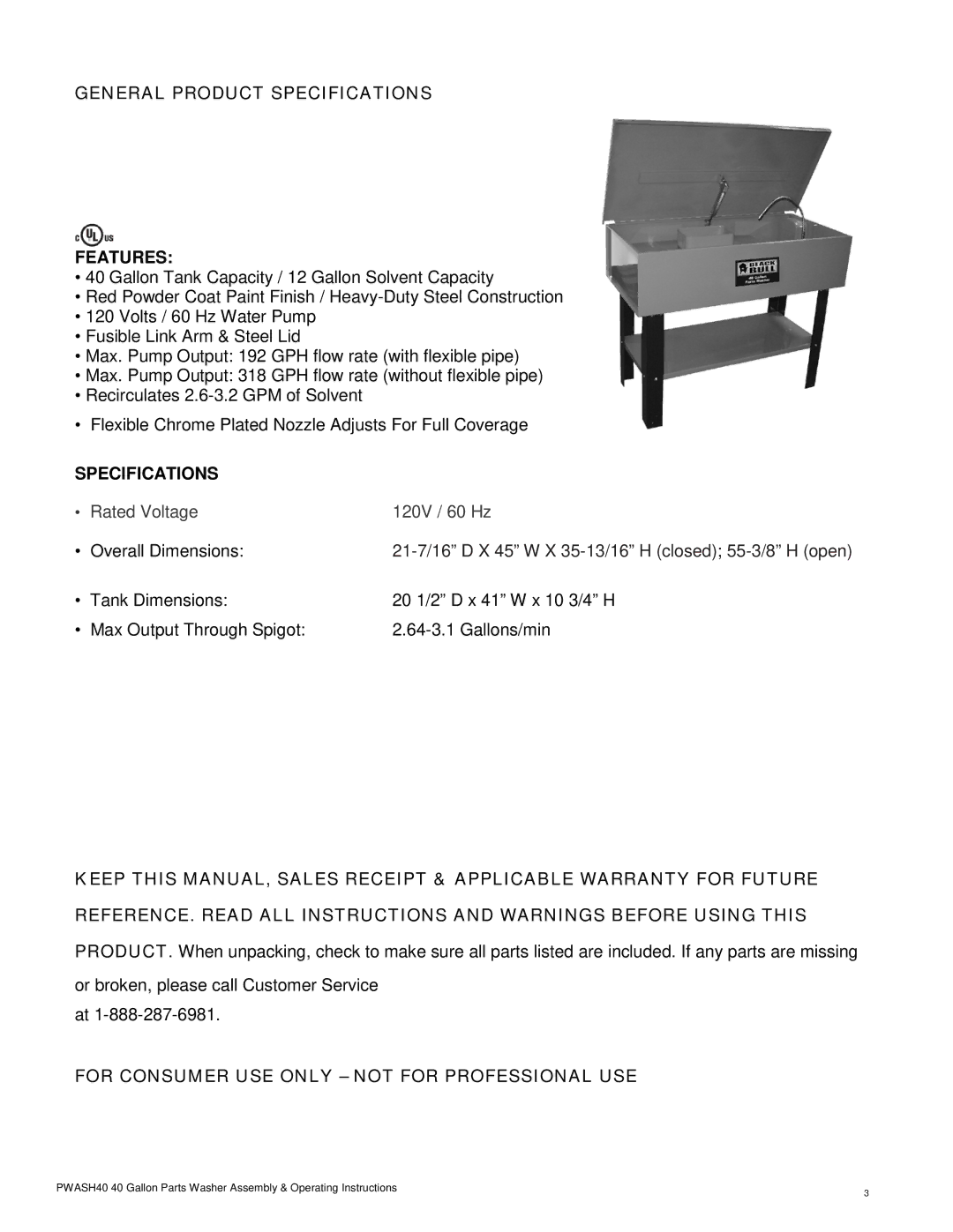 Buffalo Technology PWASH40201407 warranty General Product Specifications Features 