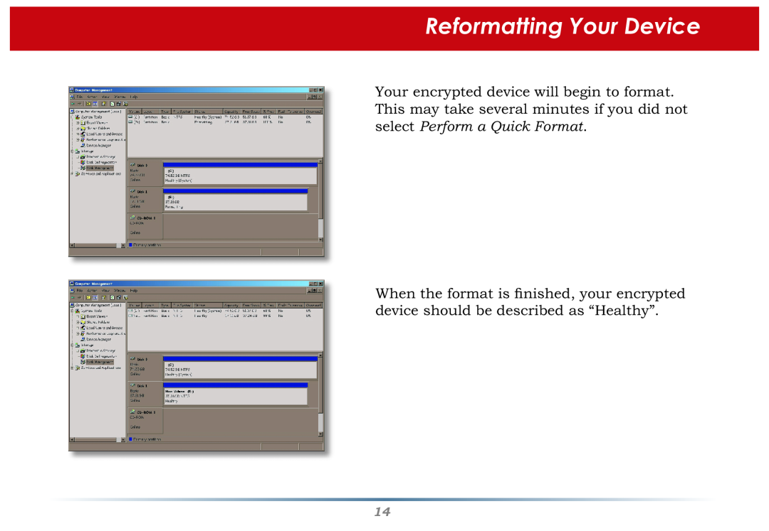 Buffalo Technology Secure Lock Ware user manual Reformatting Your Device 