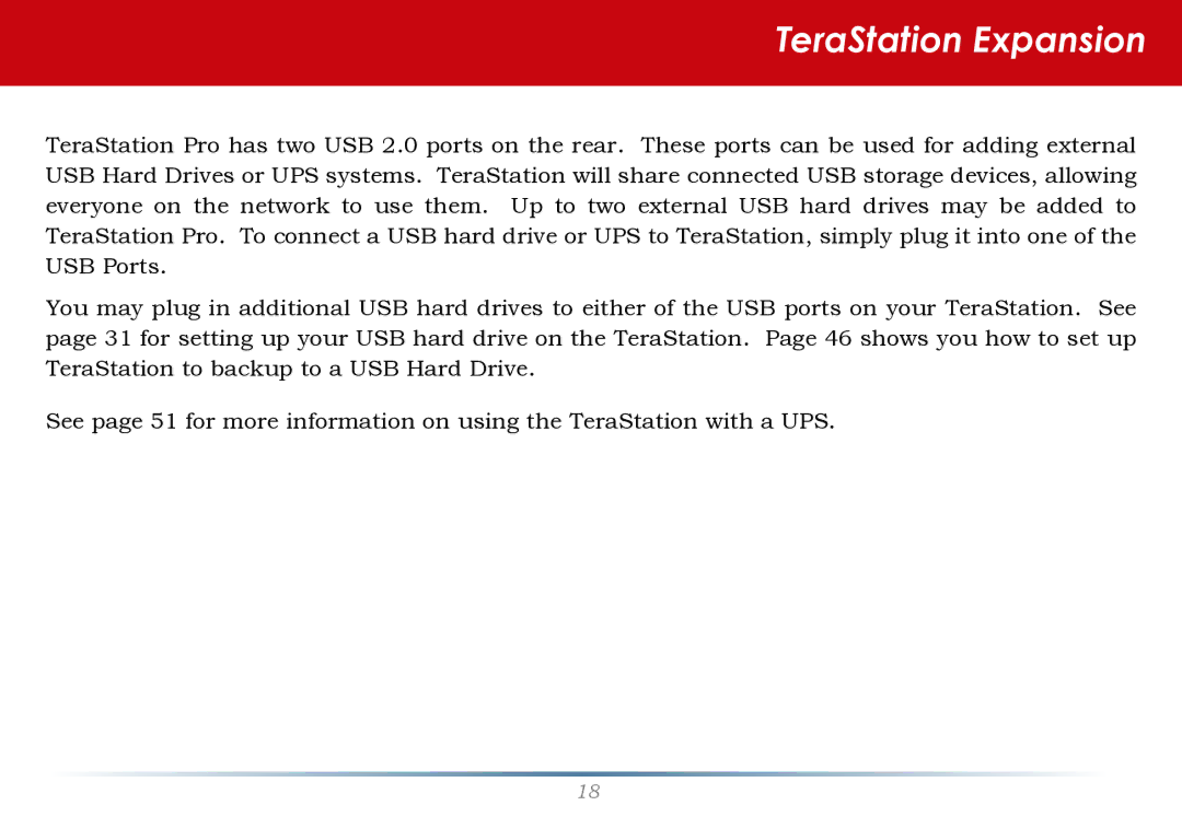 Buffalo Technology TS-RHTGL/R5 user manual TeraStation Expansion 