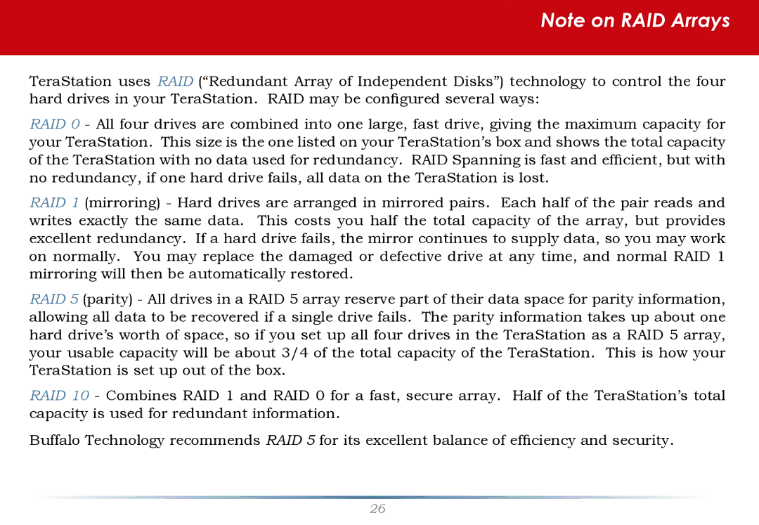 Buffalo Technology TS-RHTGL/R5 user manual 