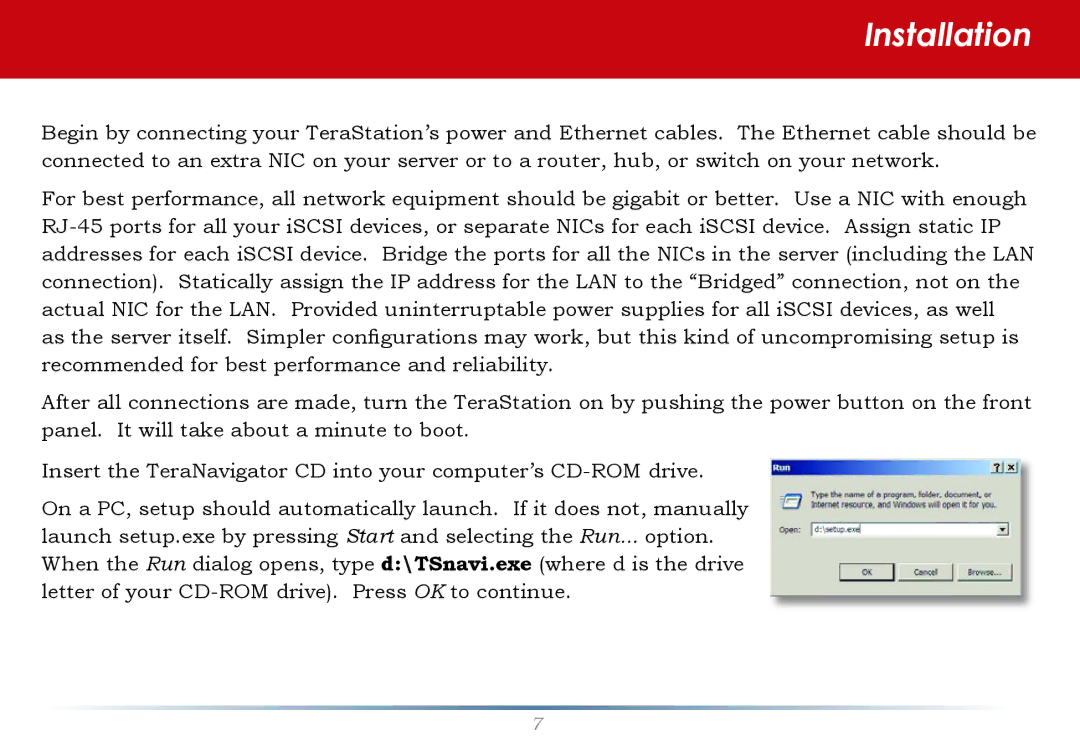 Buffalo Technology TS-RITGL/R5 user manual Installation 