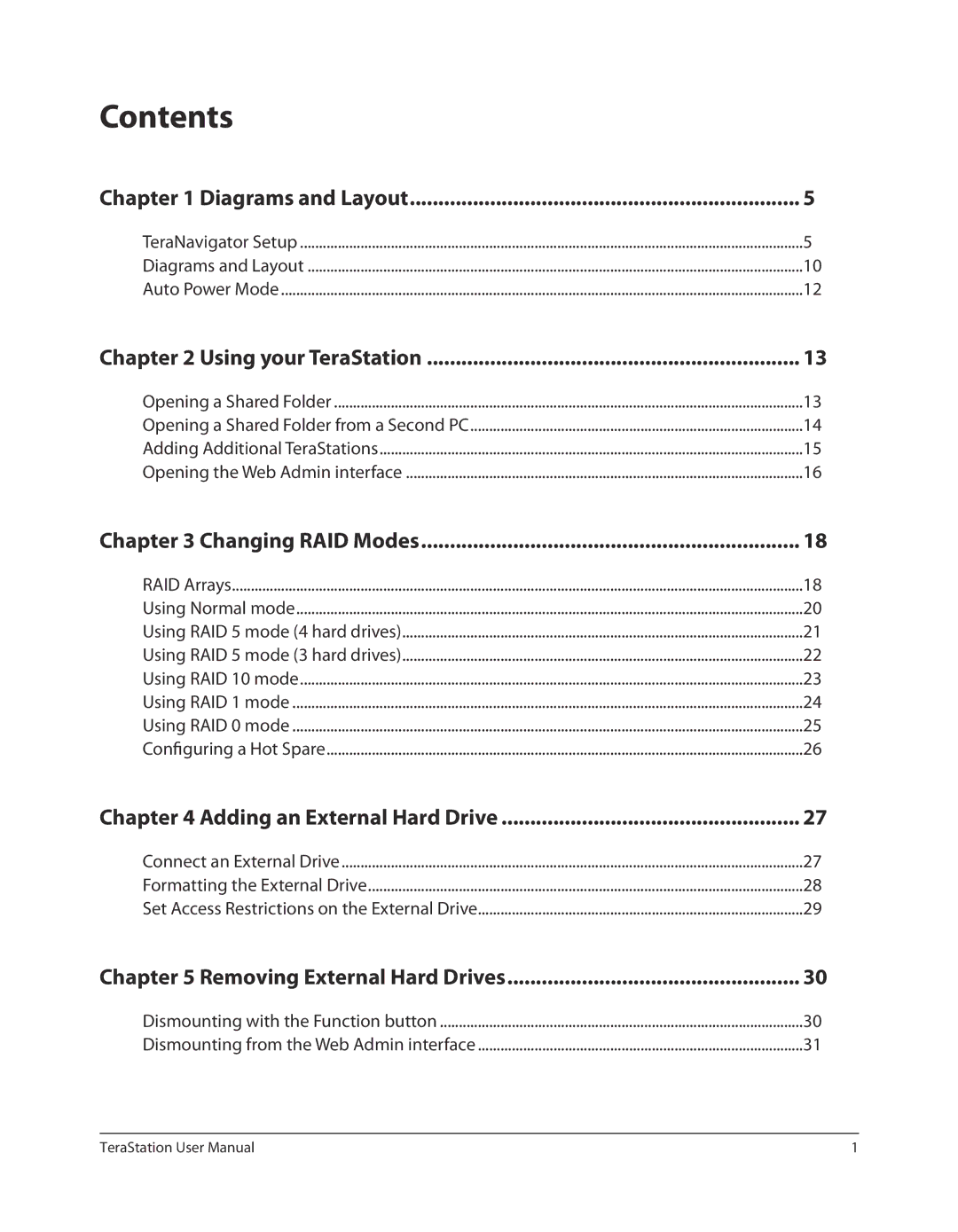 Buffalo Technology TSXE80TLR5, TS-RXL user manual Contents 