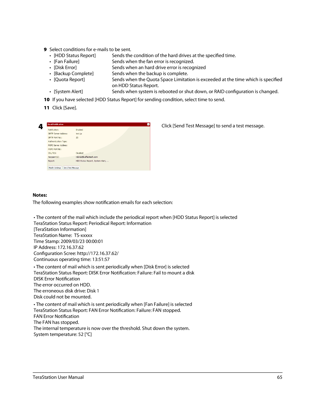 Buffalo Technology TSXE80TLR5, TS-RXL user manual On HDD Status Report, System Alert 