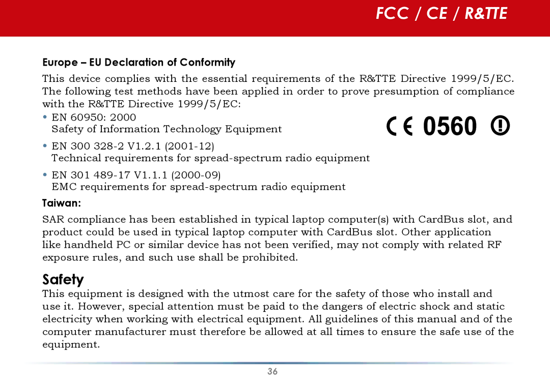 Buffalo Technology User Manual user manual Safety 