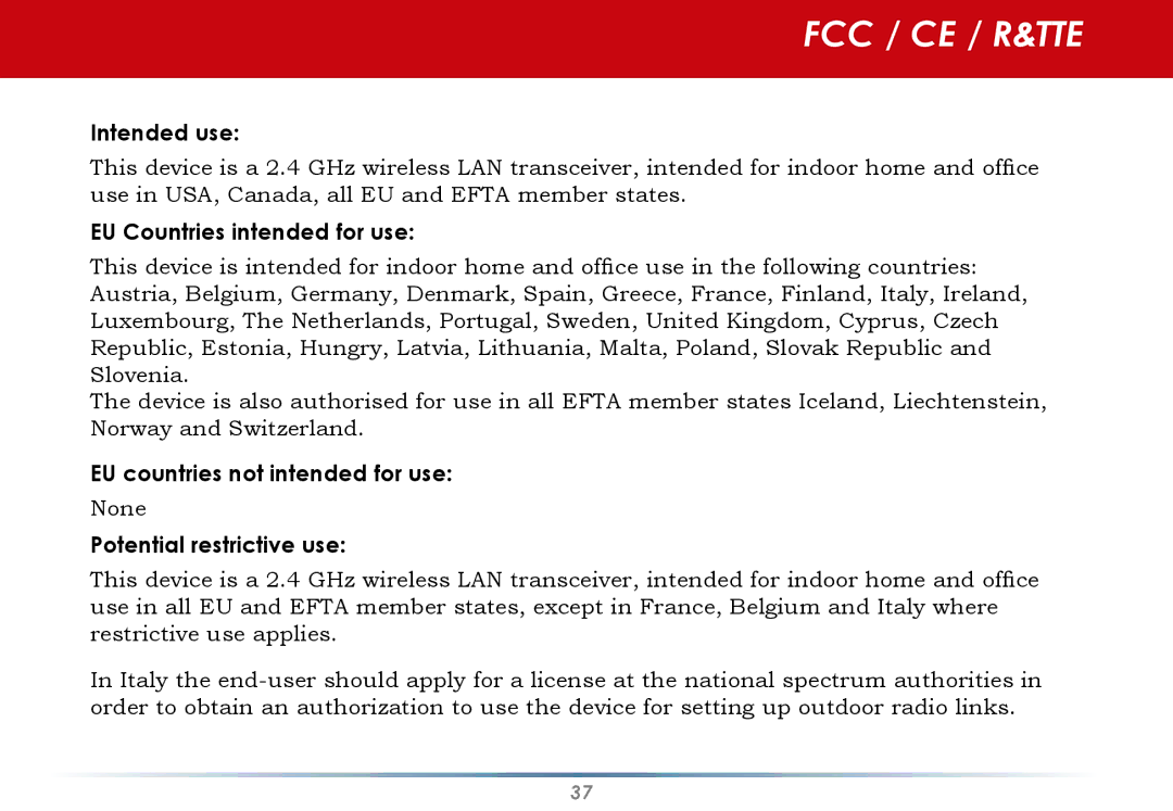 Buffalo Technology User Manual user manual EU countries not intended for use 