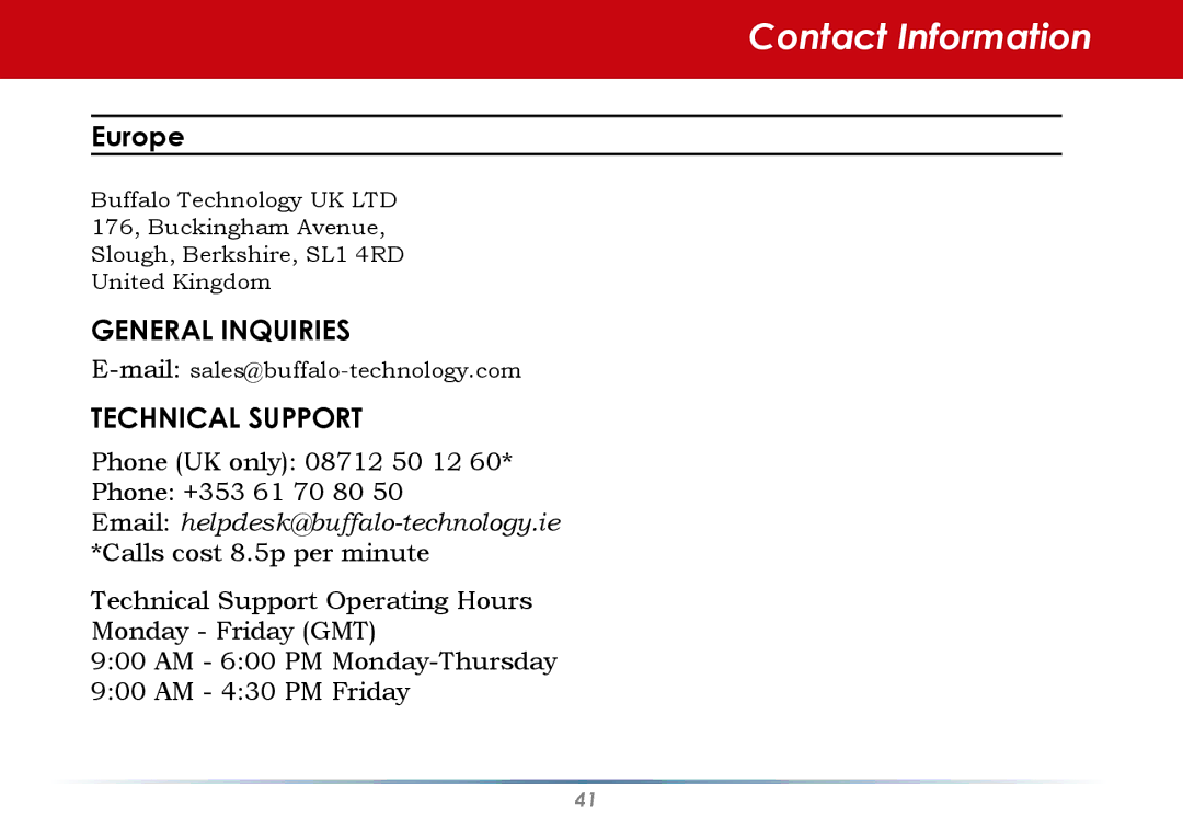 Buffalo Technology User Manual user manual Europe 