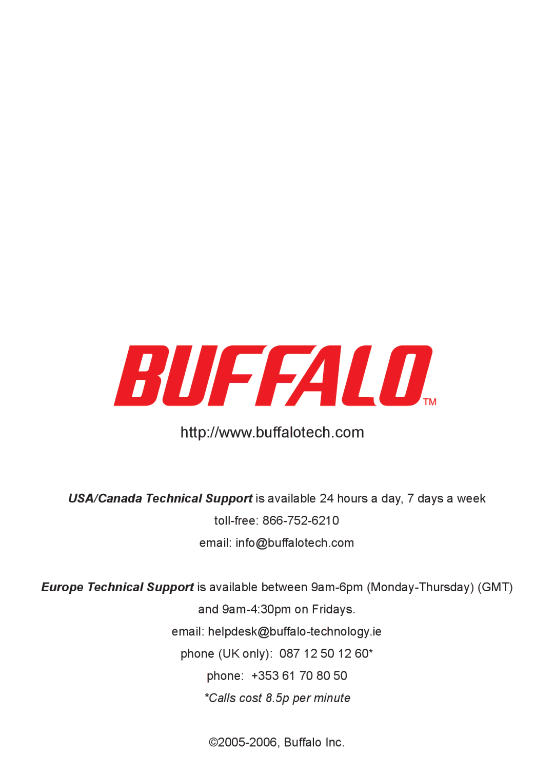 Buffalo Technology v1.1, DriveStation Combo USB 2.0 and Firewire Hard Drive manual Calls cost 8.5p per minute 