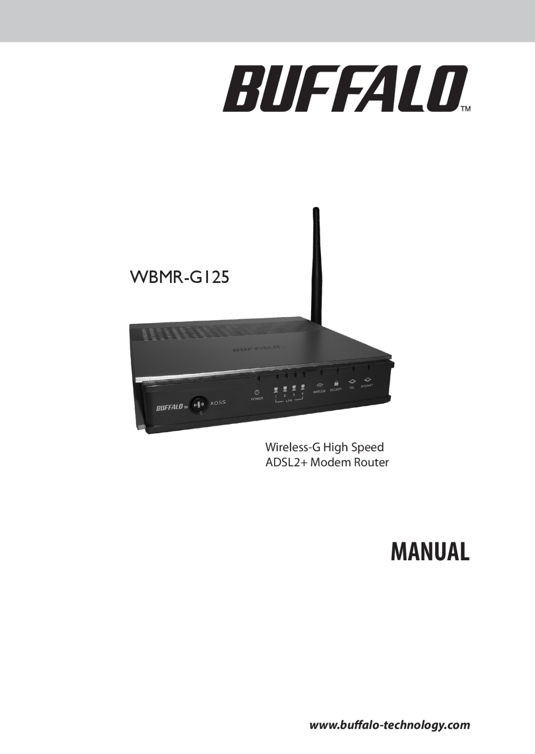 Buffalo Technology WBMR-G125 manual Manual 