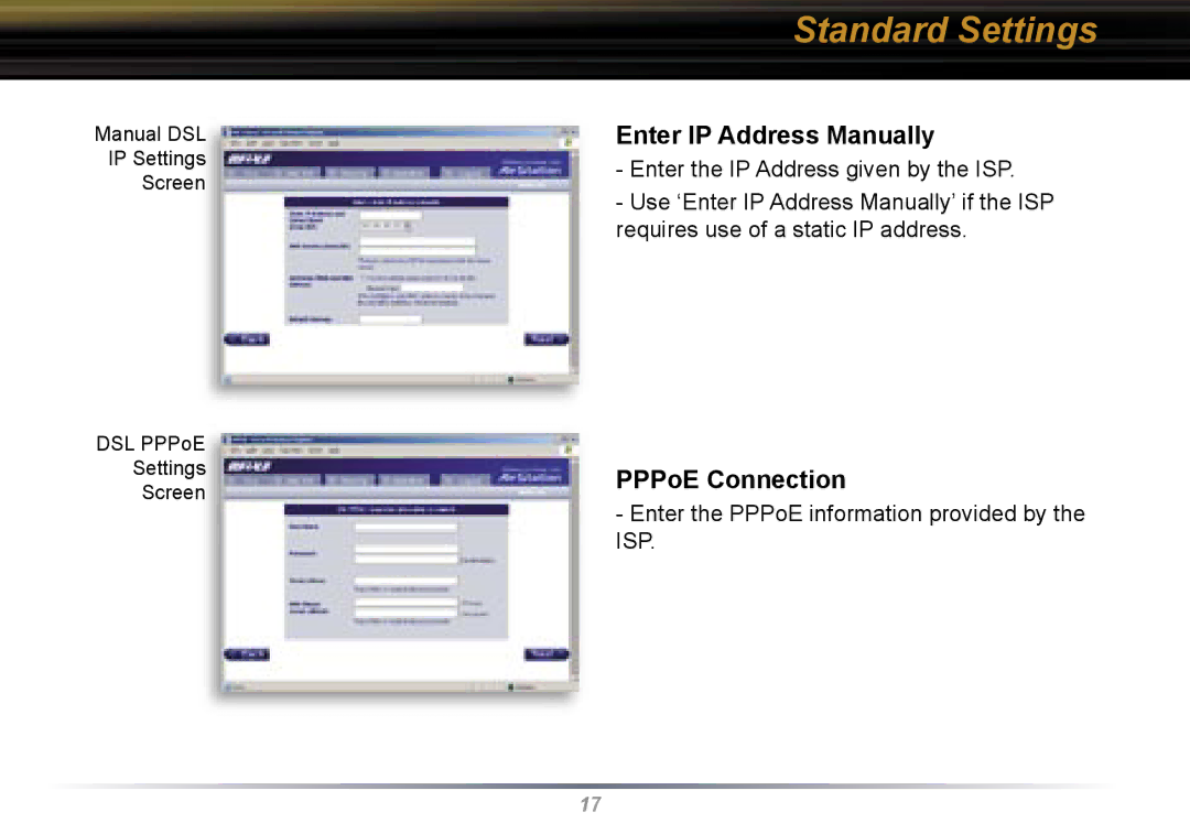 Buffalo Technology WBR2-G54 user manual Enter IP Address Manually, PPPoE Connection 