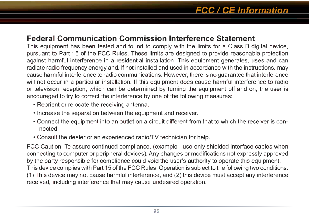 Buffalo Technology WBR2-G54S user manual FCC / CE Information, Federal Communication Commission Interference Statement 