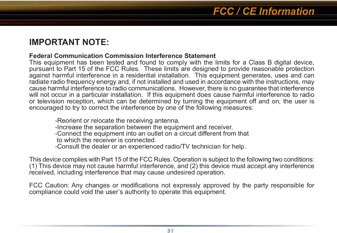 Buffalo Technology WBR2-G54S user manual Important Note, Federal Communication Commission Interference Statement 