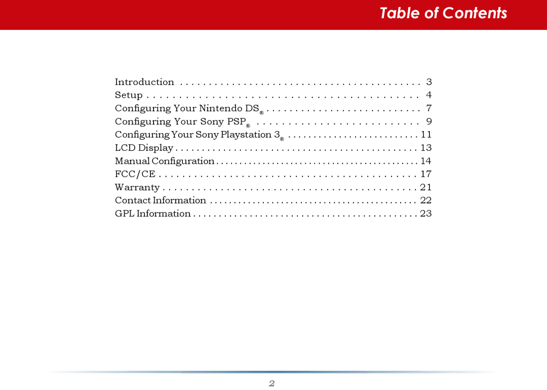 Buffalo Technology WCA-G warranty Table of Contents 