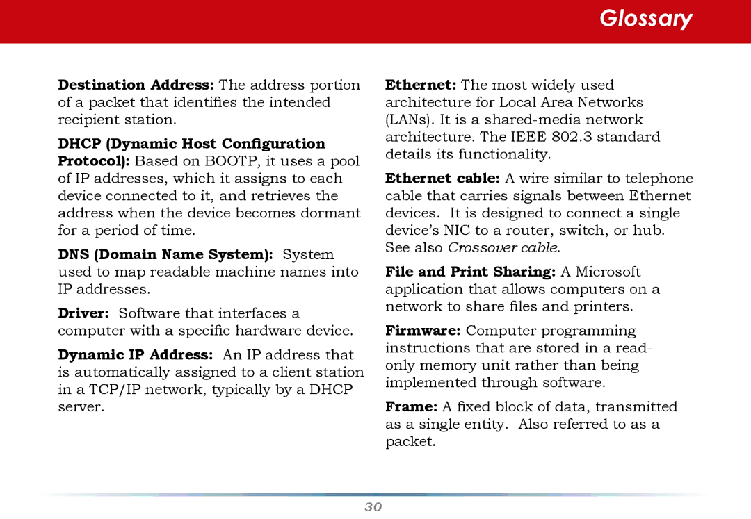 Buffalo Technology WHR-G125 user manual Glossary 