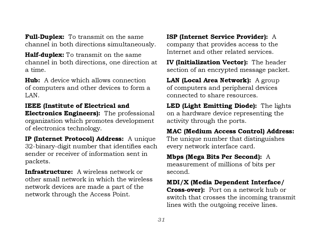 Buffalo Technology WHR-G125 user manual Glossary 