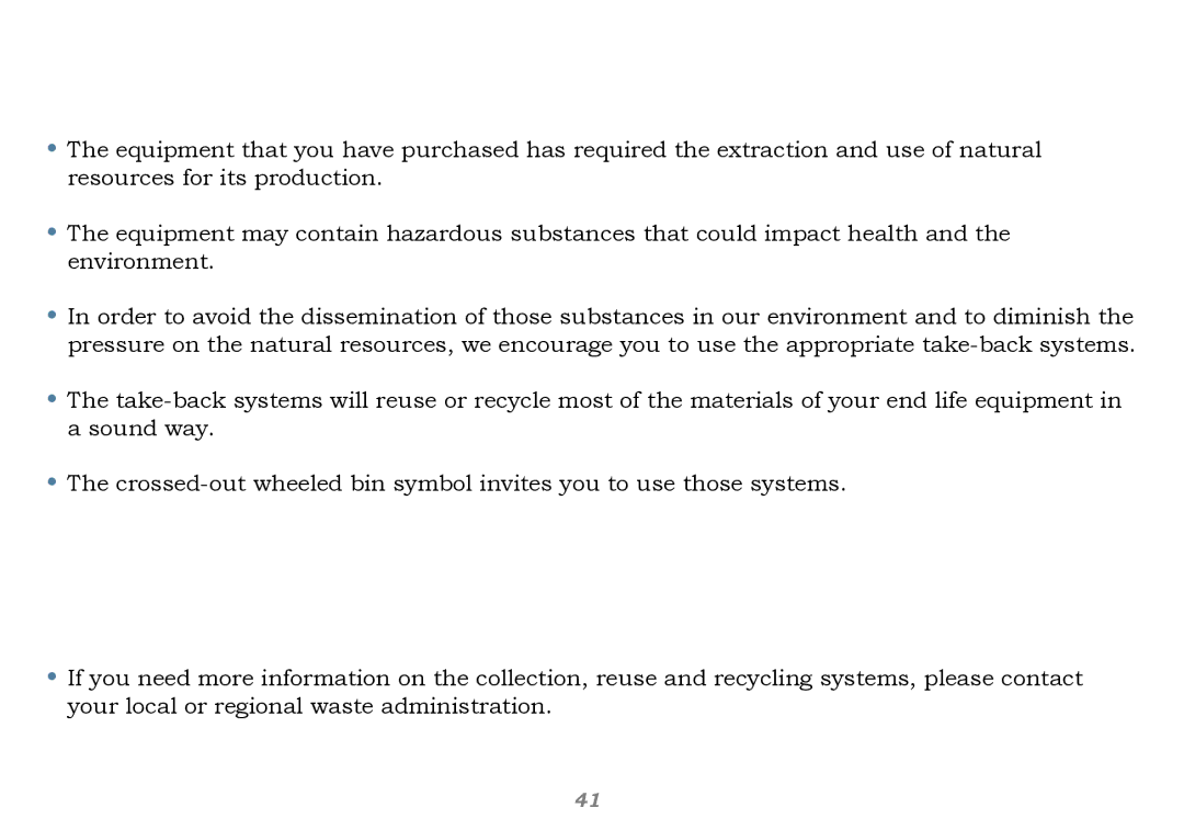 Buffalo Technology WHR-G125 user manual Environmental Information 