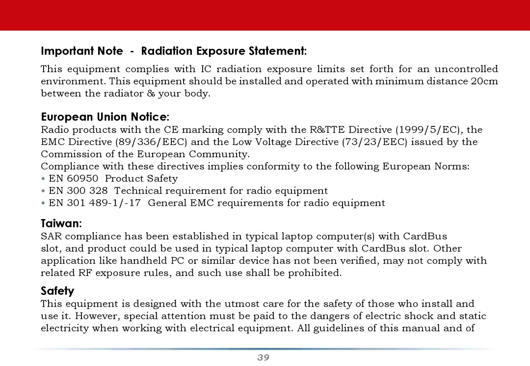 Buffalo Technology WHR-G300N-US user manual Important Note Radiation Exposure Statement 