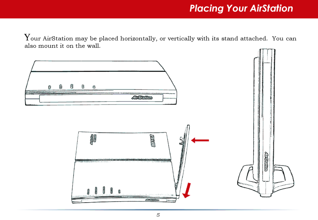 Buffalo Technology WHR-G300N-US user manual Placing Your AirStation 