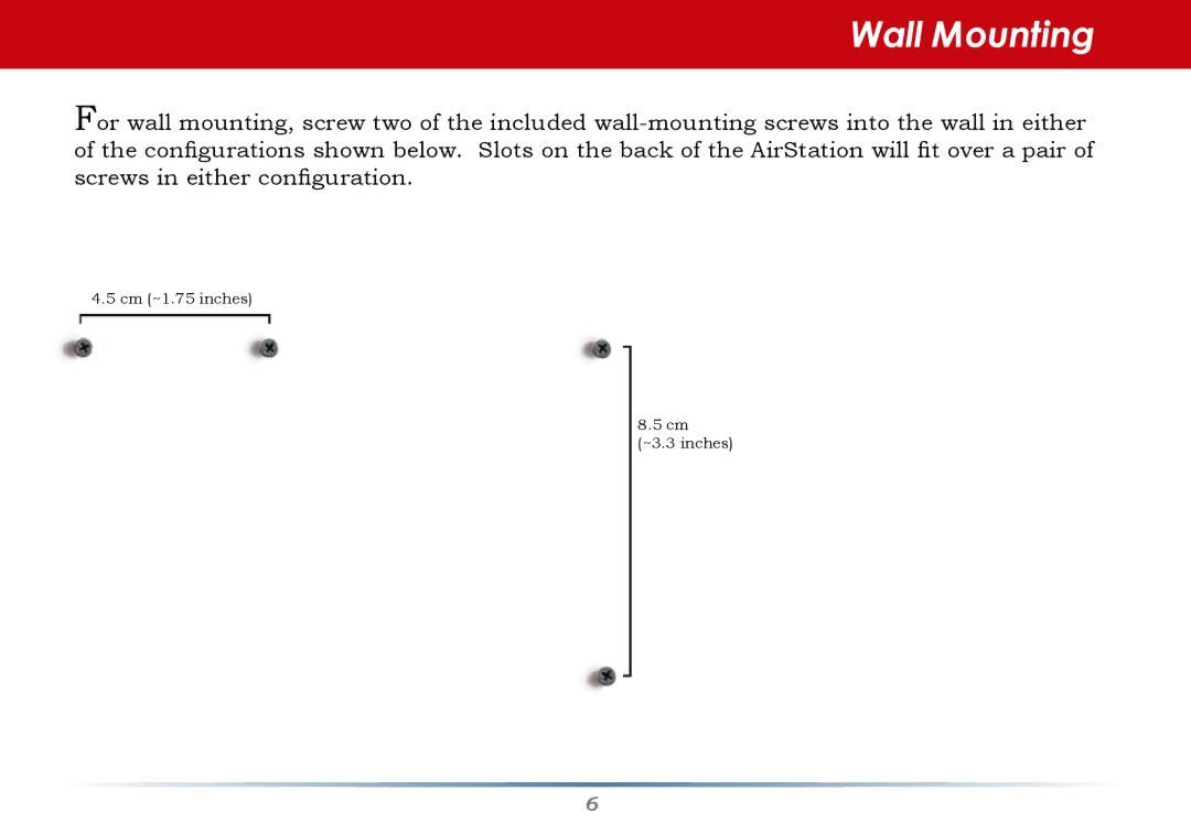 Buffalo Technology WHR-G300N-US user manual Wall Mounting 