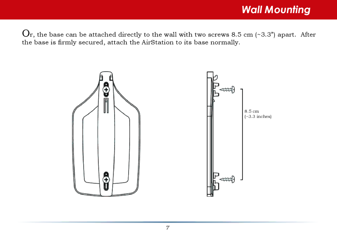 Buffalo Technology WHR-G300N-US user manual Wall Mounting 