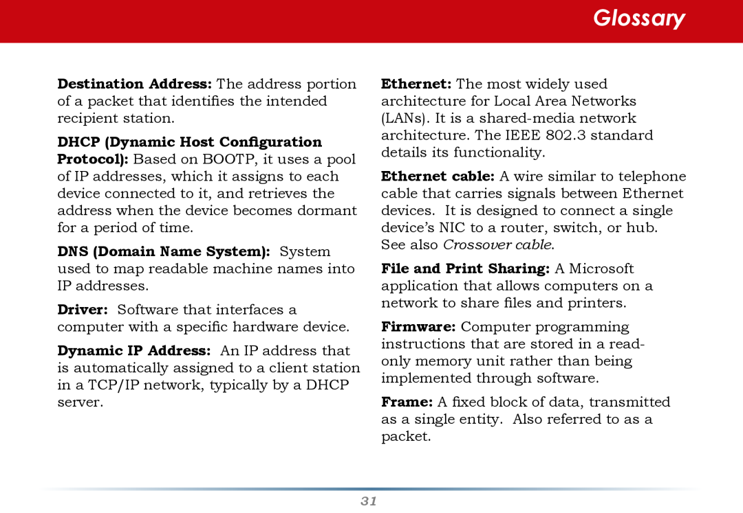 Buffalo Technology WHR-G300N-US user manual Glossary 