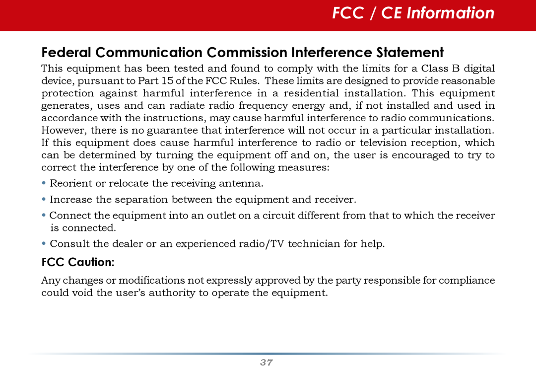 Buffalo Technology WHR-G300N FCC / CE Information, FCC Caution, Federal Communication Commission Interference Statement 