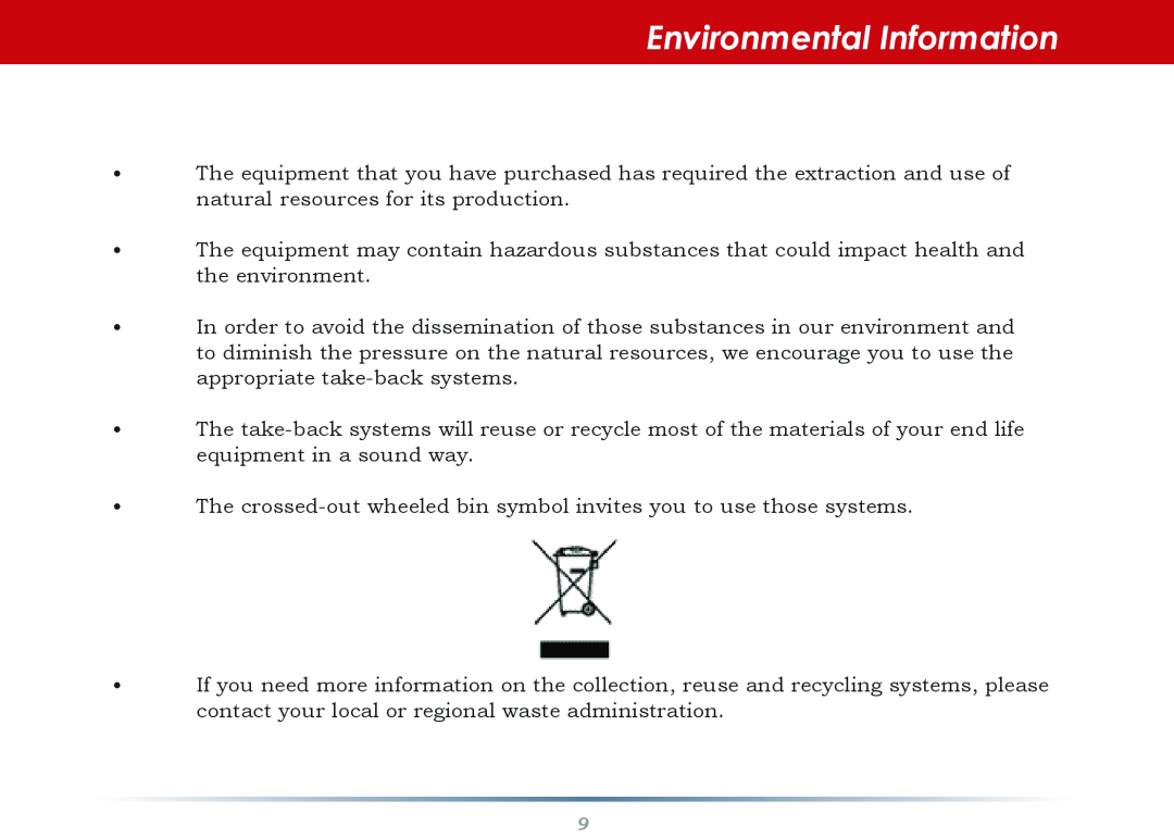 Buffalo Technology WHR-HP-AG108 setup guide Environmental Information 