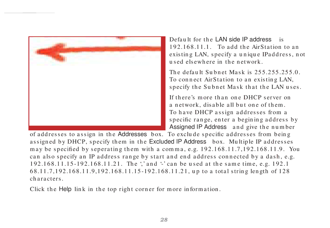 Buffalo Technology WHR-HP-G54 user manual LAN Conﬁg LAN Port 