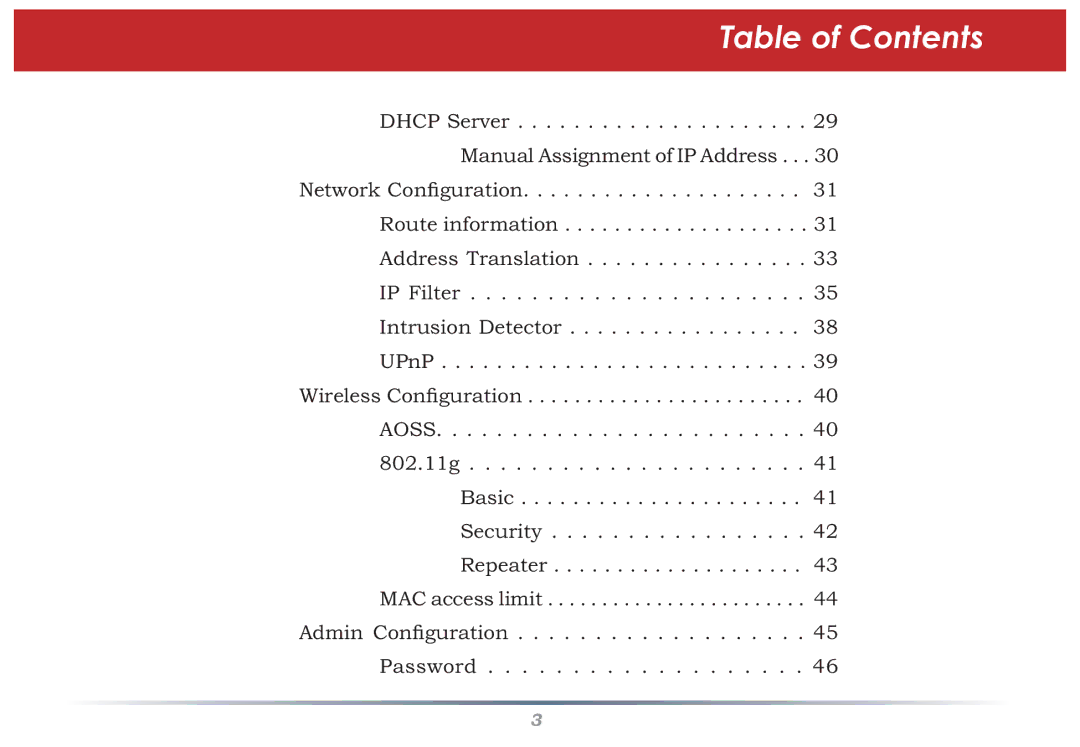 Buffalo Technology WHR-HP-G54 user manual Admin Conﬁguration Password 