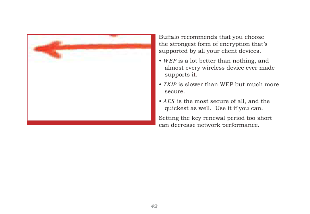 Buffalo Technology WHR-HP-G54 user manual 802.11g Security 