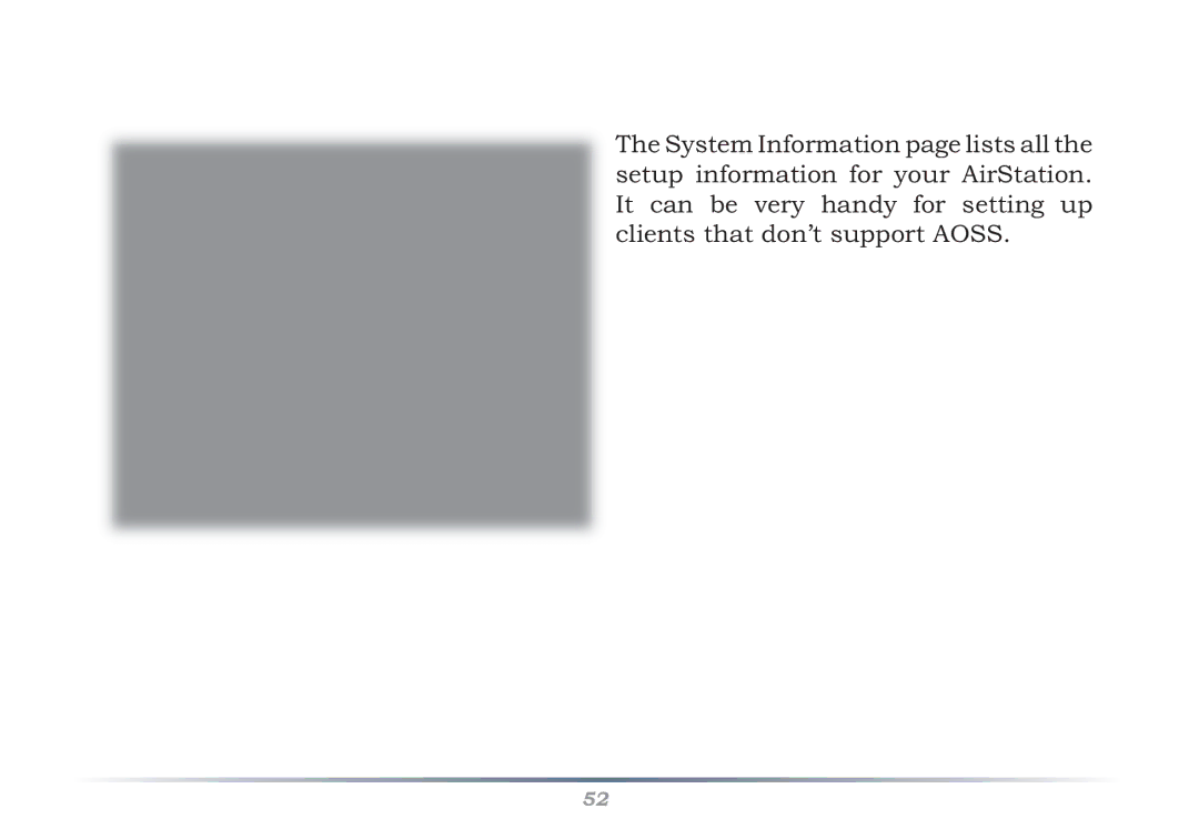 Buffalo Technology WHR-HP-G54 user manual System Information 