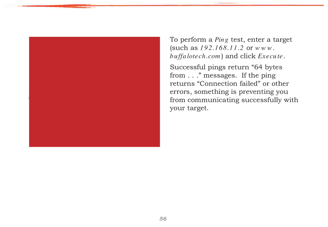 Buffalo Technology WHR-HP-G54 user manual Ping Test 