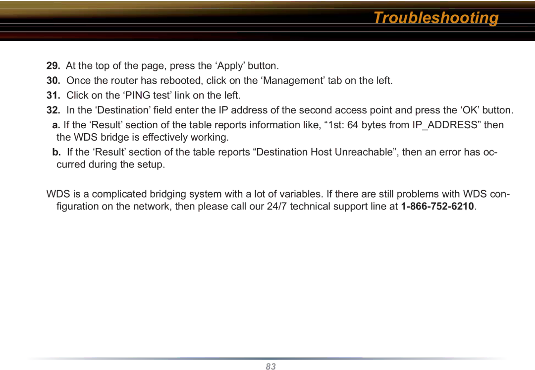 Buffalo Technology WHR3-G54 user manual Troubleshooting 