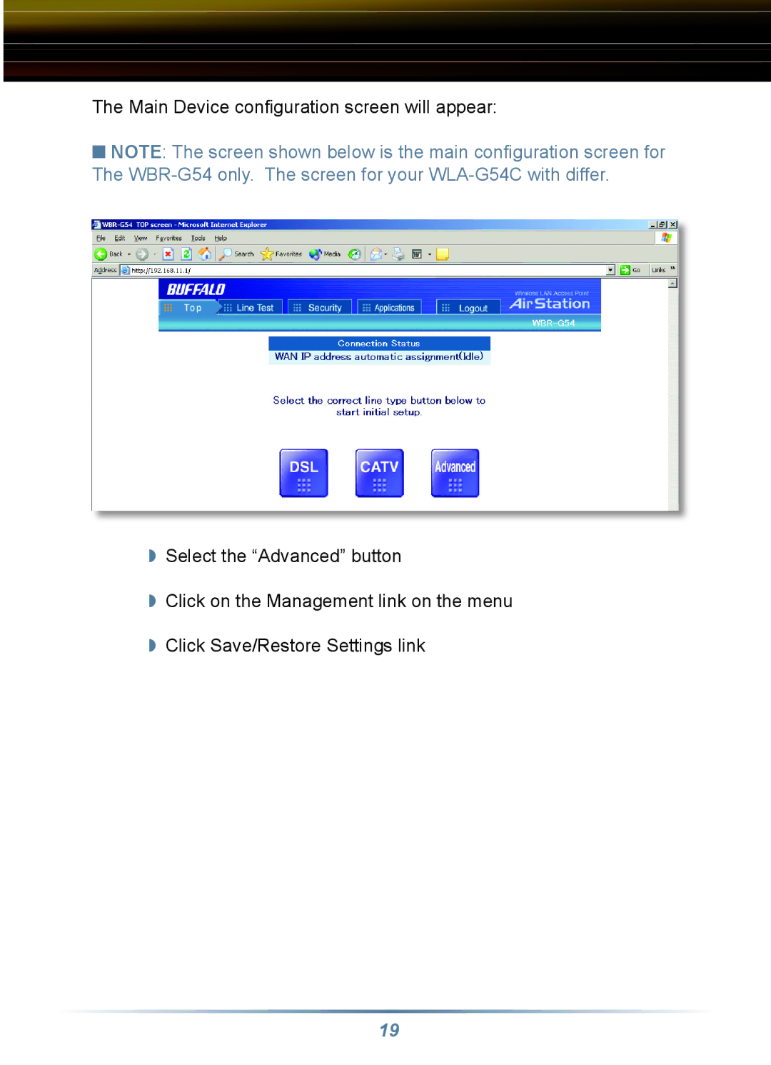 Buffalo Technology WRB-G54K, WLA-G54C manual 