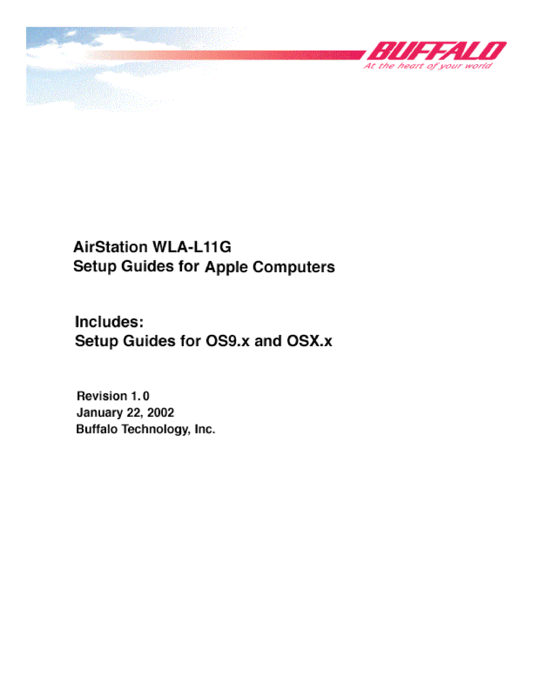 Buffalo Technology WLA-L11 manual 