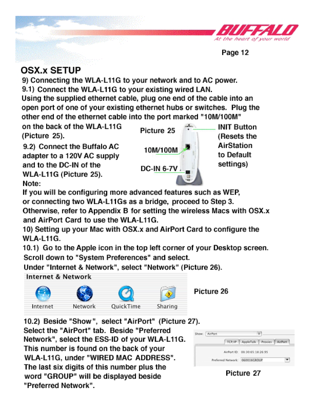 Buffalo Technology WLA-L11 manual 