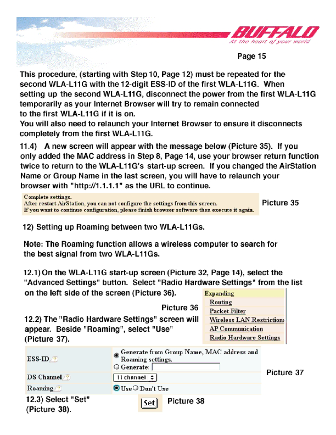 Buffalo Technology WLA-L11 manual 