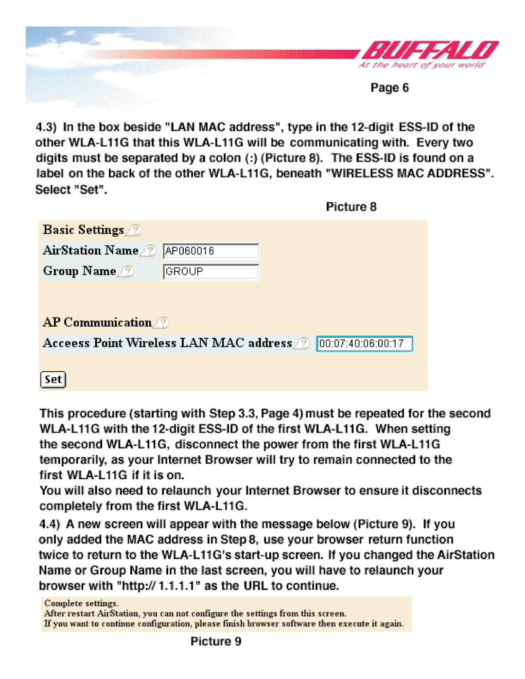 Buffalo Technology WLA-L11 manual 